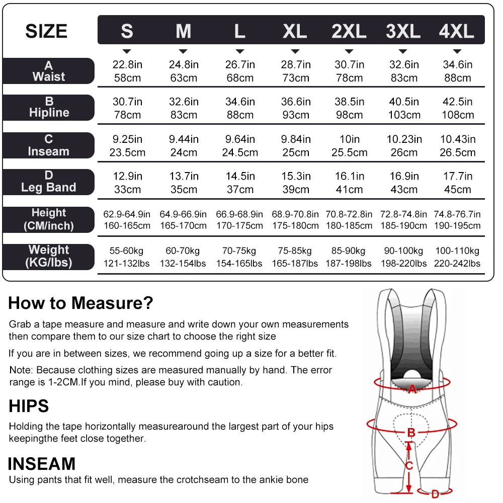 X-TIGER Men\'s Cycling Shorts Long Distance Riding Bib Shorts Pro Men\'s Cycling Shorts High Density Foam Cushion 5 CM Leg Gripper