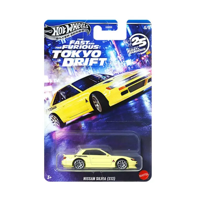 عجلات ساخنة جديدة 2026 سلسلة فضية سريعة وغاضبة طوكيو الانجراف Hotwheels 2026 1/64 نموذج سيارة نيسان تحصيل الصبي الاطفال اللعب هدية #6