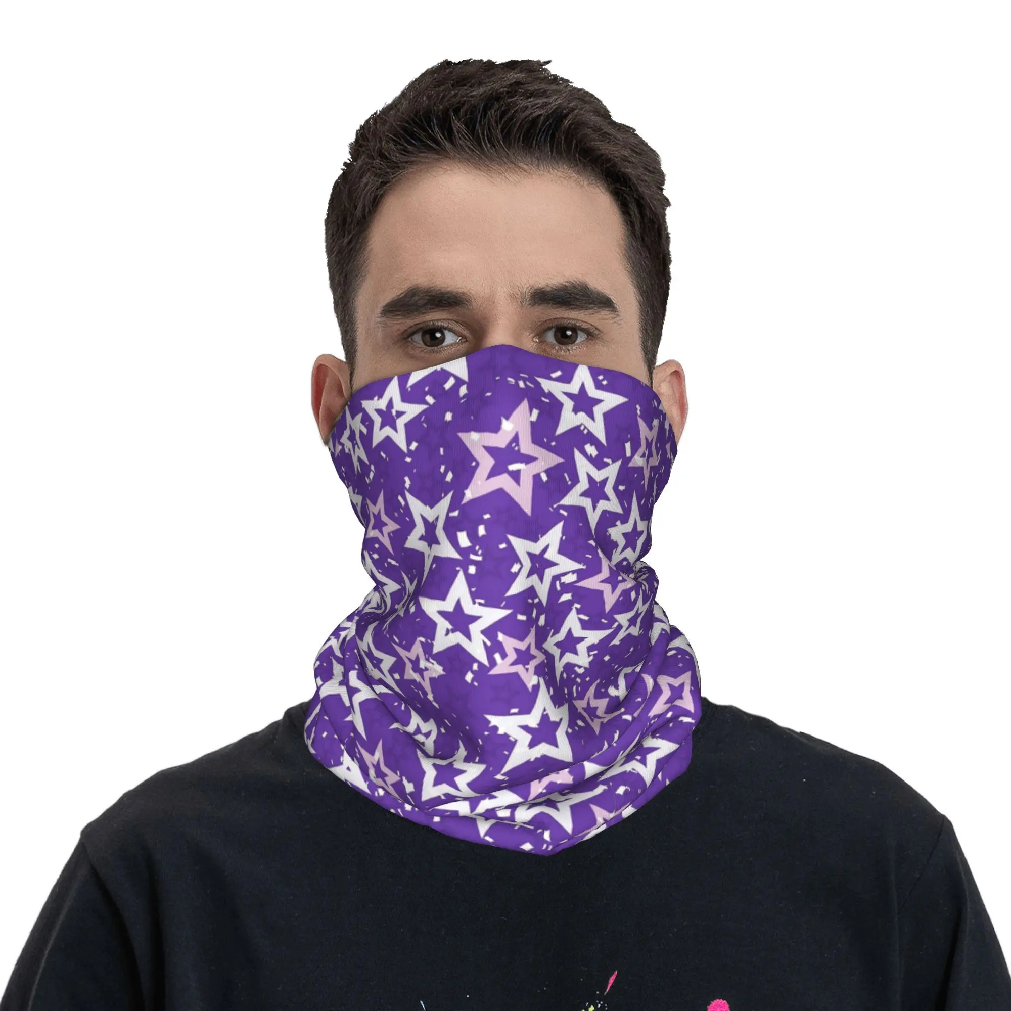 FNaF 1 Foxy Pirates Cove Inspired Texture Bandana Neck Cover พิมพ์มาส์กห่อผ้าพันคอเครื่องสวมศีรษะที่อบอุ่นขี่จักรยานยู ไนเซกซ์ผู้ใหญ่