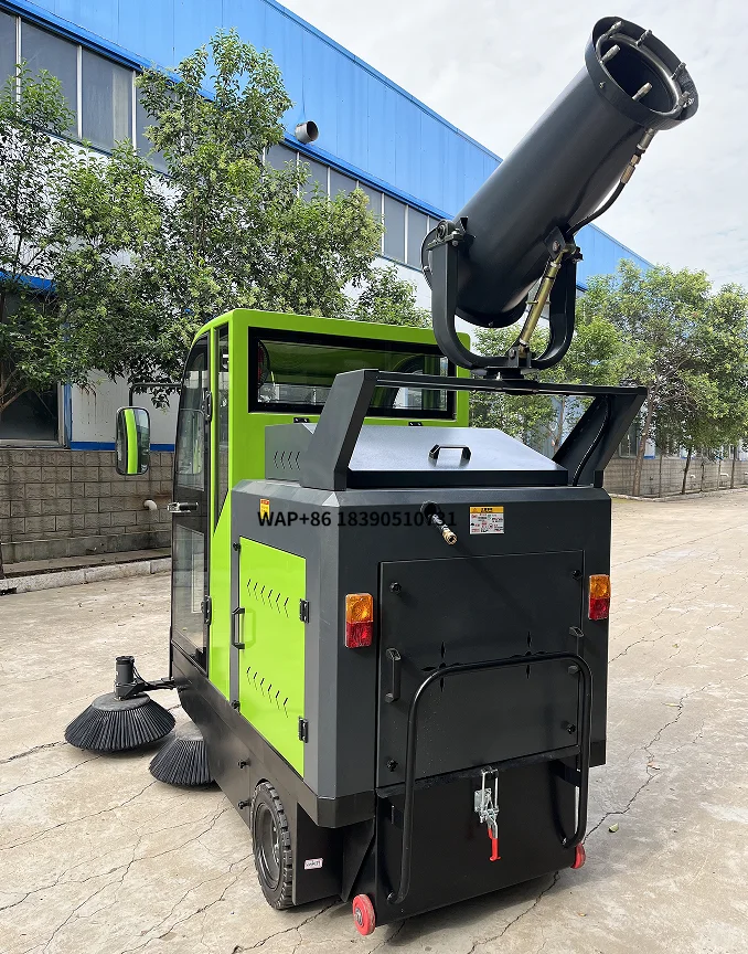 Ride-On Sweeper Industrial  Cleaning Equipment High-Efficiency Vacuum Water Spray Integrated Sweeping Machine