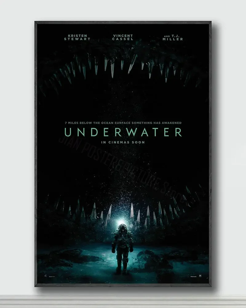 NJ279 Underwater Movie 2 Silk Posters and Prints wall art Art Poster Home Decor