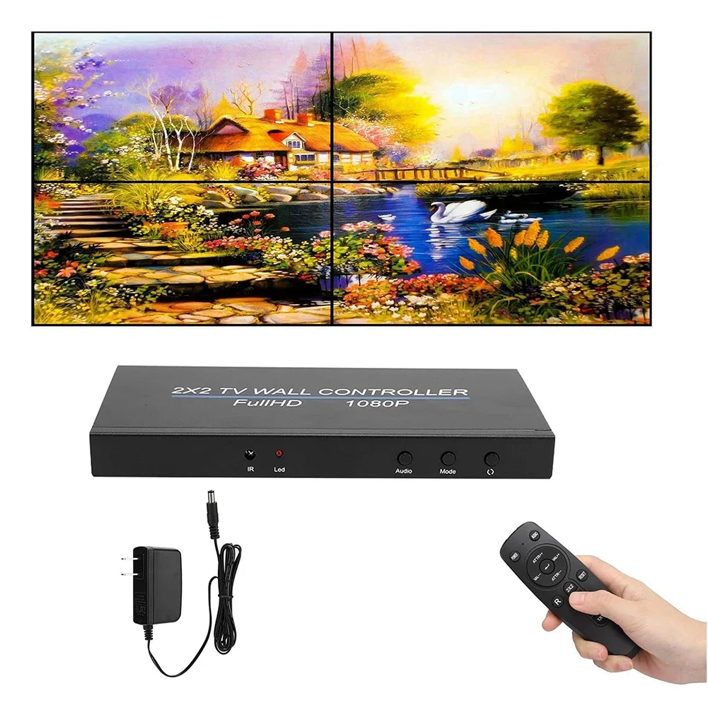GuanpinxinManufacturer Matrix Video Processador 1 * 24HDMI Interface Digital Híbrido Matriz Comutação Distribuidor Monitoramento Host