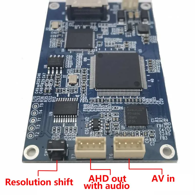 AV CVBS and HDMI to AHD 1080P Video Convertor CVBS analog signal AV signal HDMI audio/video to HD AHD 1080P converter box module