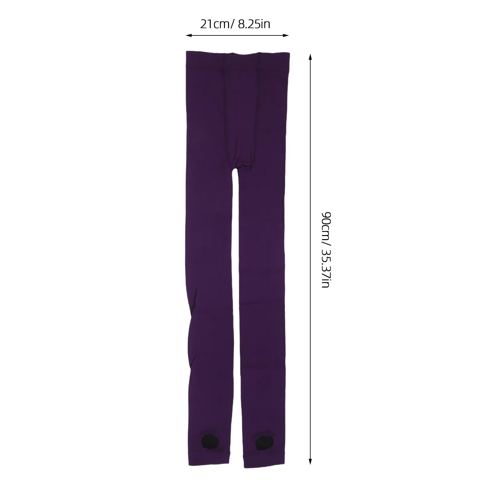 Immagine 3: Lady Women Winter Warm calze collant collant collant Step on Leggings elastici (viola)