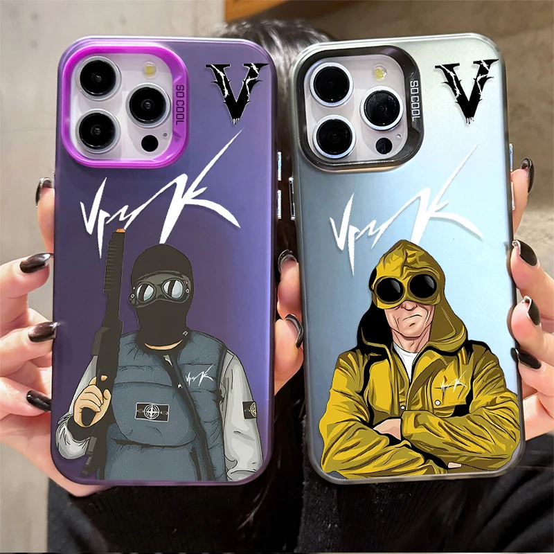 Coque IPhone Stone Island Bleu Et Noir - Modèles 13 à 16 (sauf 14) - TPU Silicone Anti-choc - Neuf