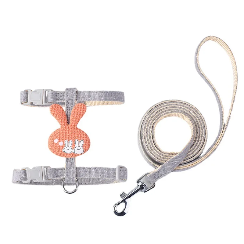 

Multi-functional Adjustable Cat Leash, Rabbit Ear Cat Chain, Cat Chest and Back Strap, Pet Leash for Taking Cats Out