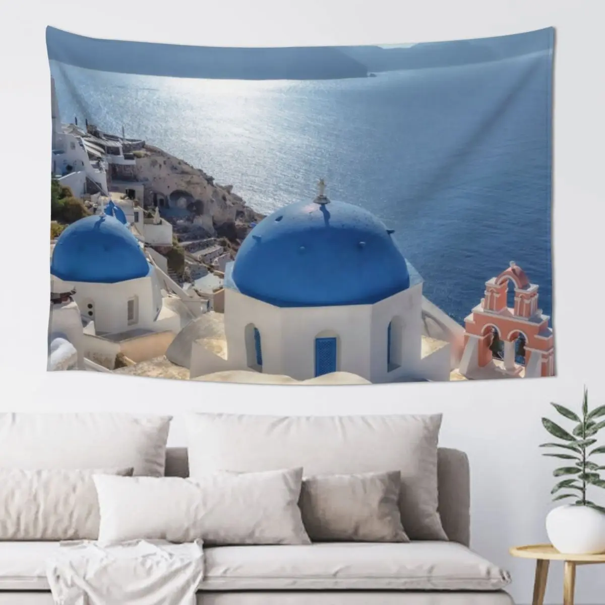 

Santorini Island Tapestry Decoration For Rooms Room Decore Aesthetic Room Decoration Korean Style Aesthetic Room Decor Tapestry