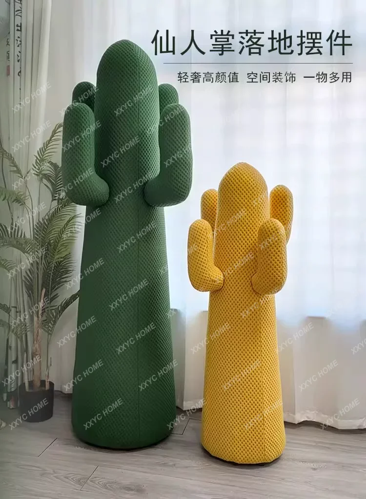 

Large creative cactus hanger living room coat rack decorative floor ornament casual style light luxury sofa