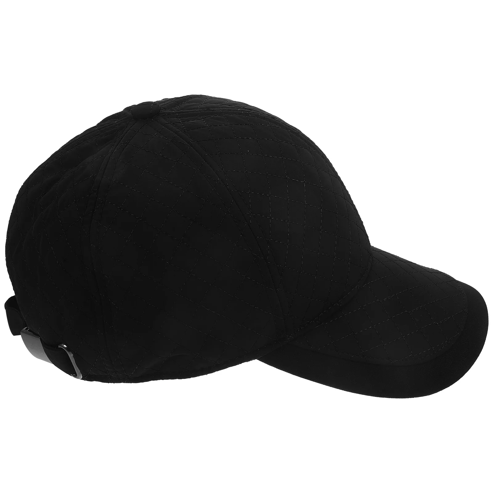 

Cap Baseball Hat Unisex Warm Ear Flap Cold Resistant Outdoor Hats Black Stylish Copper Buckle Size Adjustment