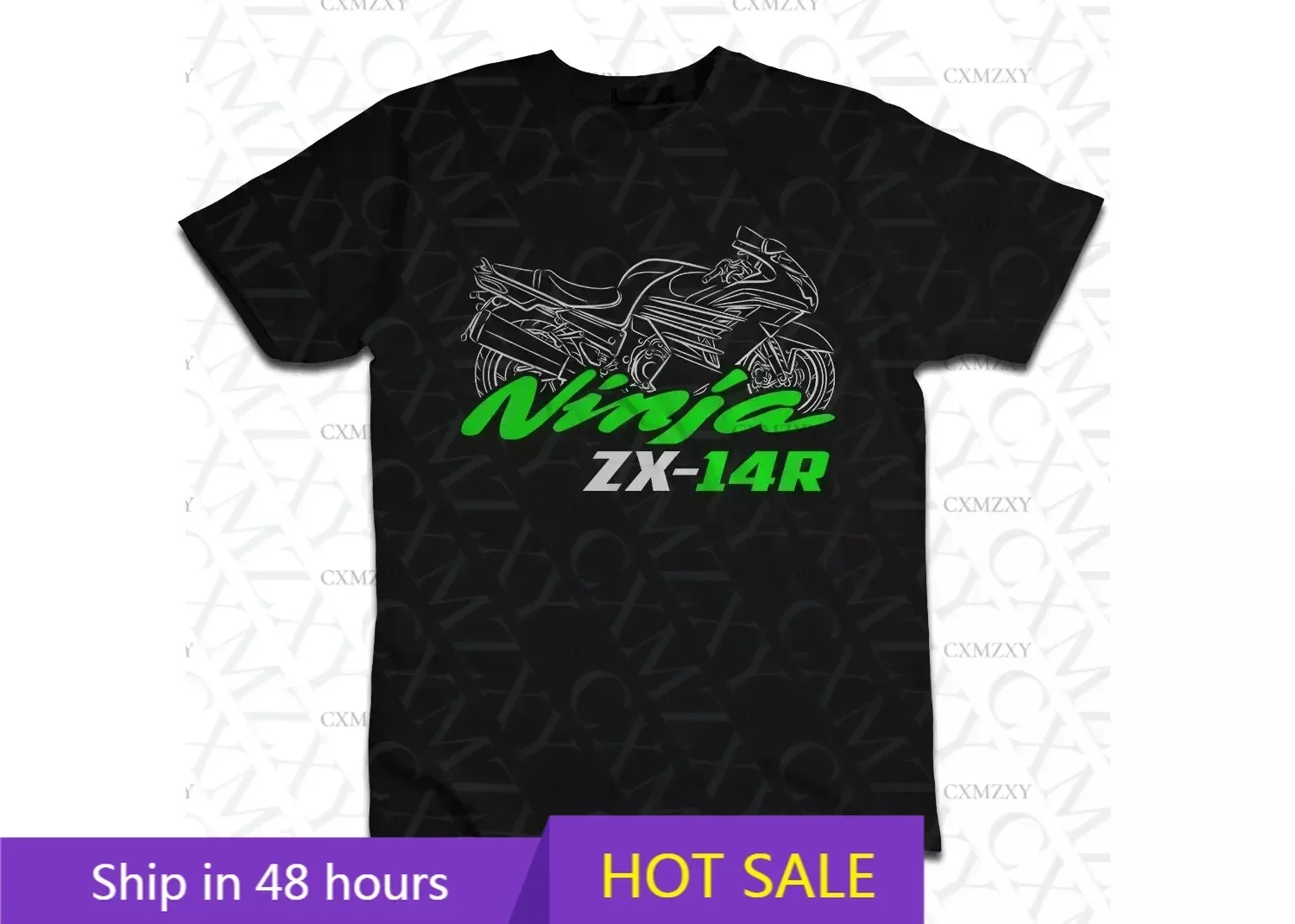 

Men T Shirt Casual new Ninja ZX-14R 2006- - Motorcycle T-Shirt for Riders Summer Short Sleeves 100% Cotton S-3XL