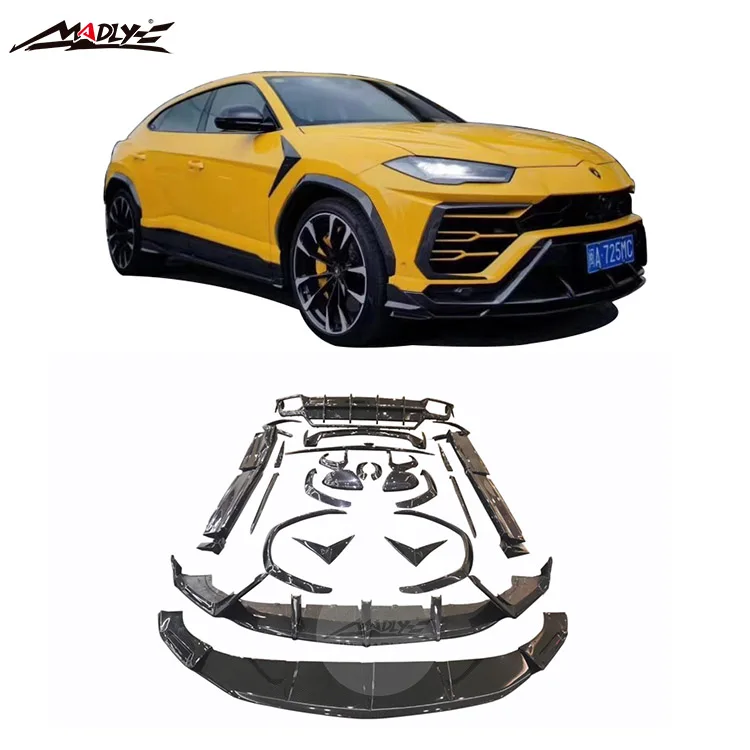 Carbon Fiber Körper kits für Lamborghini Urus körper kit für Lamborghini Urus Front Lip Hinten Lip Seite Röcke TOP AUTO stil Fab