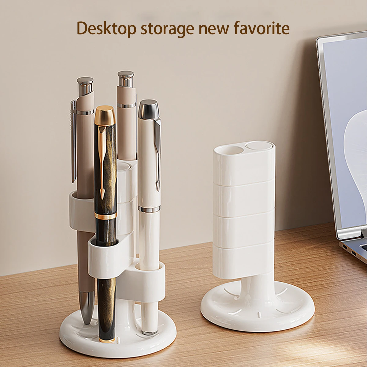 Bathroom Desktop Toothbrush Storage Rack Rotating Toothbrush Holder Makeup Brush Pen Storage Rack, Bathroom Accessories