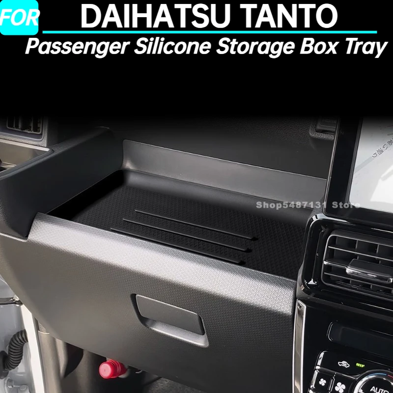 

Car Passenger Silicone Storage Box Tray for DAIHATSU TANTO Interior Accessories 2022 for Right Hand Drive