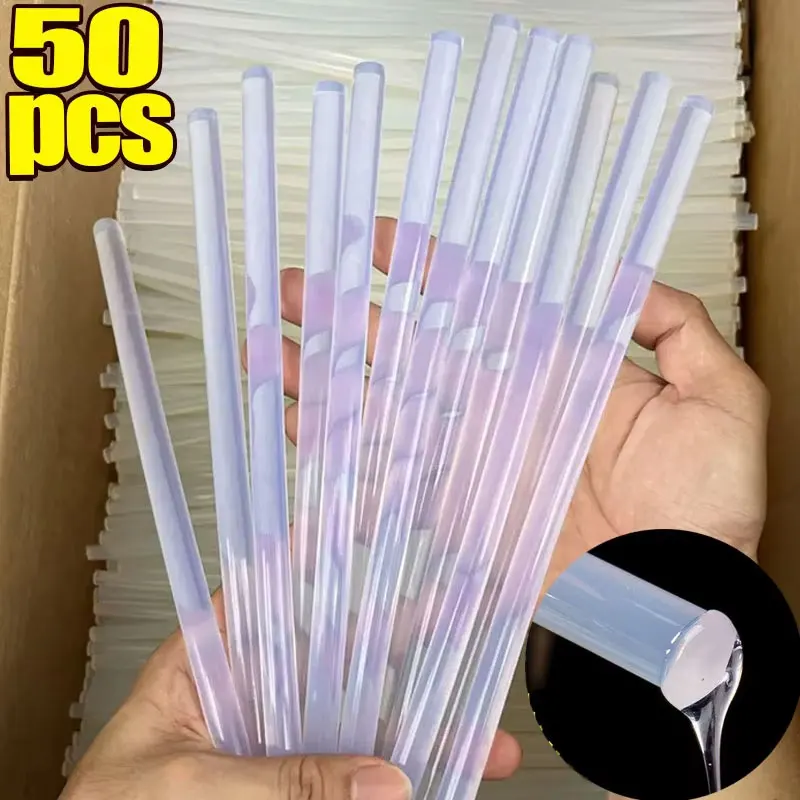 7mm / 11mm Transparent Hot Melt Glue Sticks Strong Visco Home DIY Tools for Electric Glue Gun Craft Album Repair Kits Wholesale
