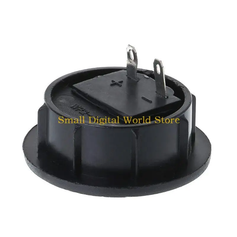 77UB 2 Positions Black Round Circular Power Terminal Plate Black Speaker Terminal Board 42mm Board Diameter Audio Accessories