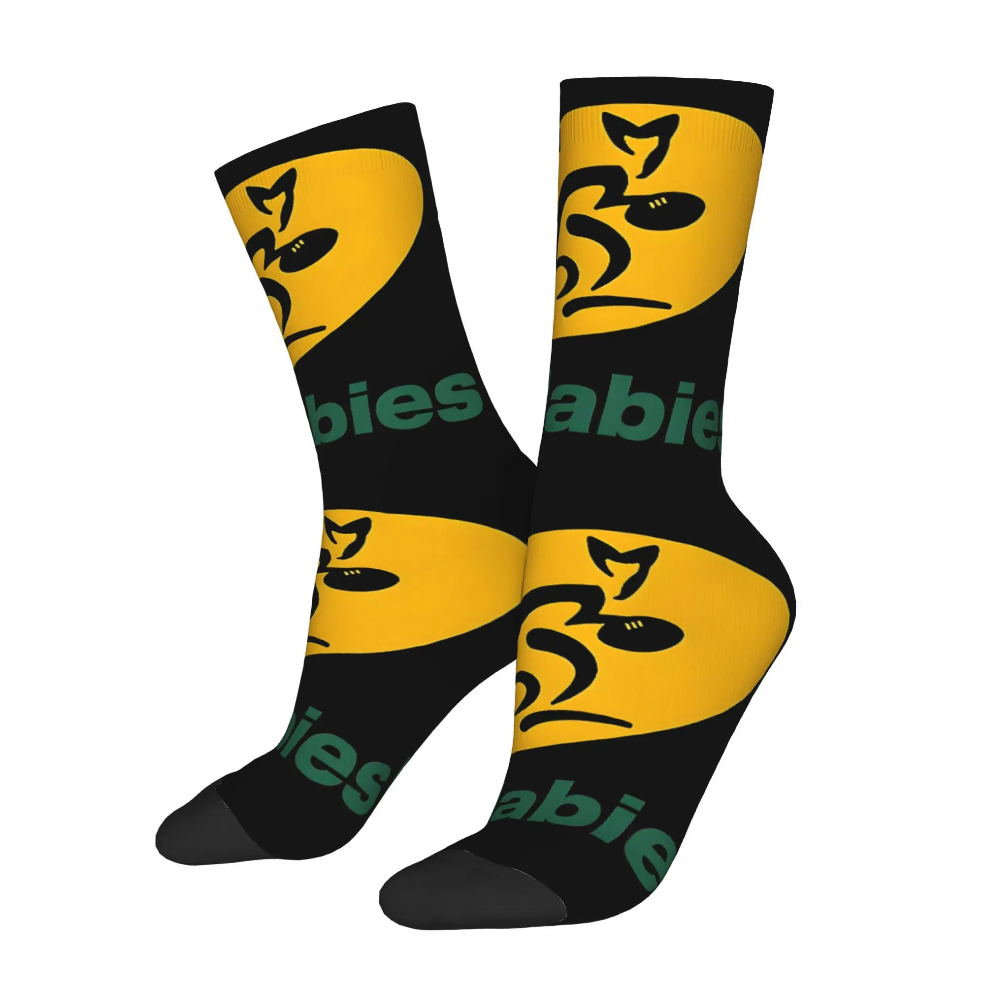 

Забавные носки для мужчин с рисунком кенгуру, хип-хоп, Harajuku, счастливый дышащий узор, носки с принтом, повседневный подарок