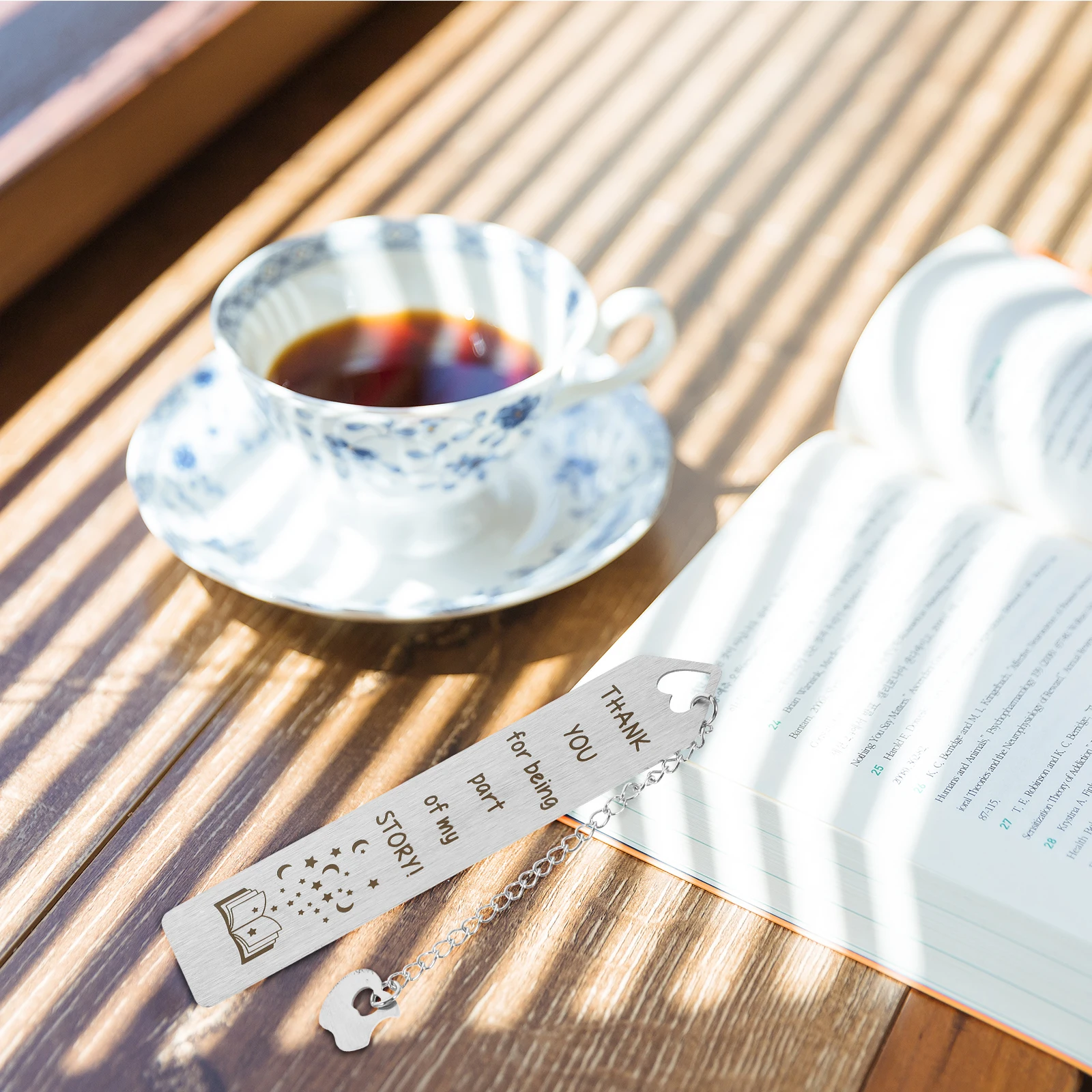 Creative Bookmarks Stainless Steel Lightweight Compact Funny Metal Bookmark for Kids Women Students Teachers Family Gift