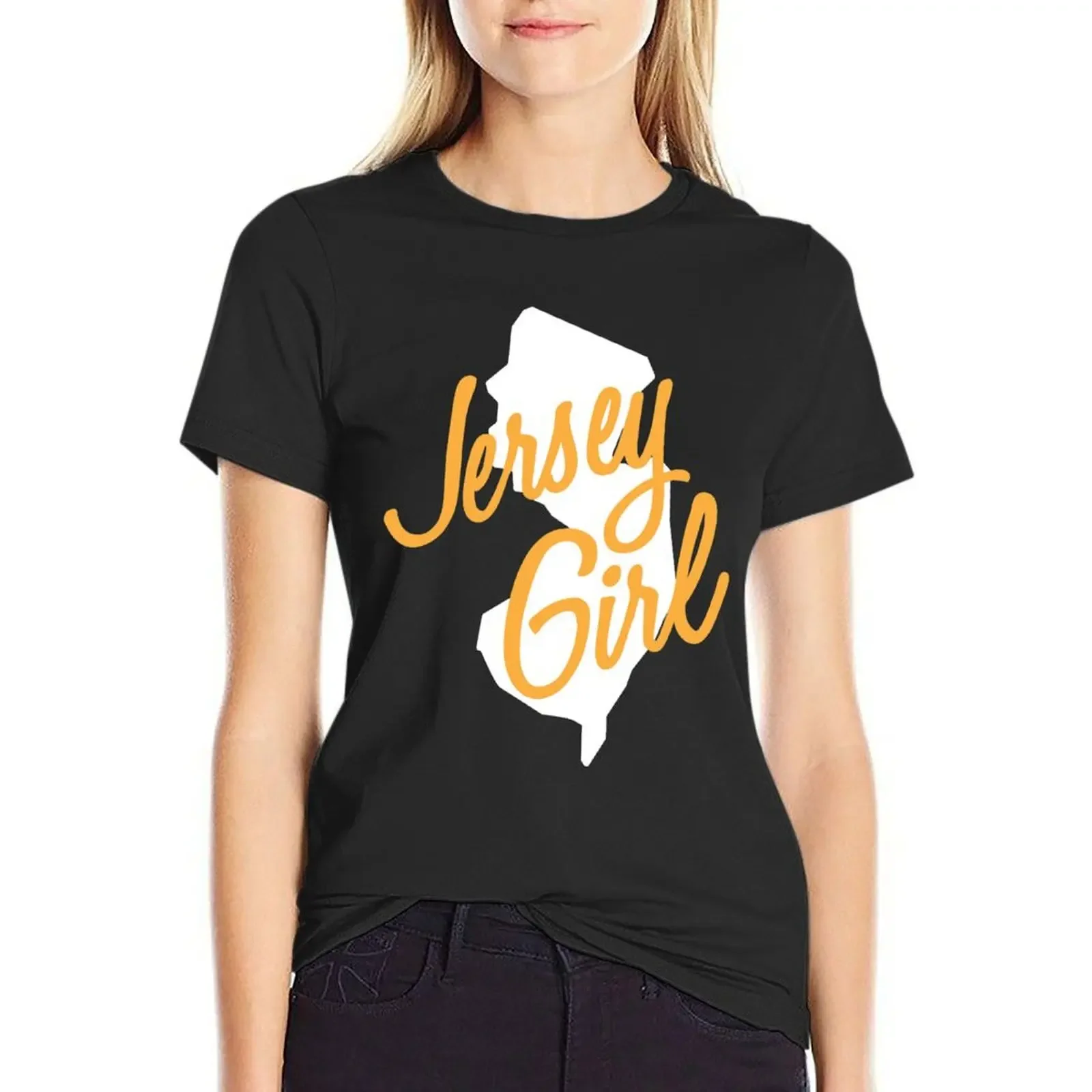 

Jersey girl 01 T-Shirt heavyweights animal print Aesthetic clothing white t-shirt dress for Women sexy