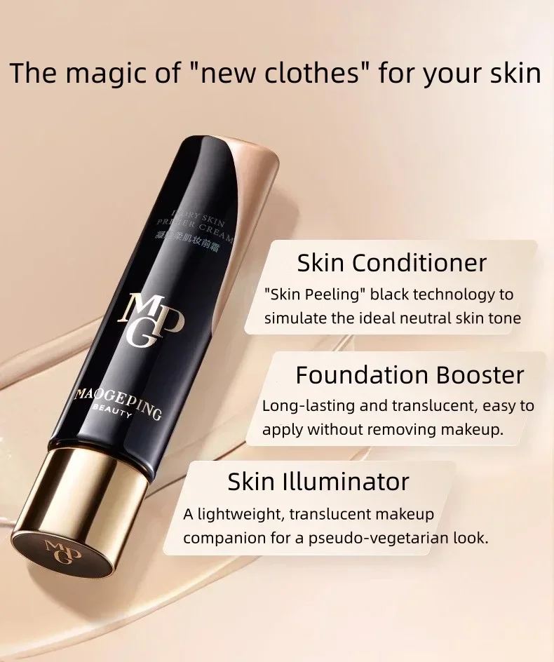 Echte MAOGEPING Primer-Creme „Hautmantel“ 30 g Gel Soft Skin Pre-Make-up-Creme Aufhellende Primer-Basislotion Gesichtskosmetik