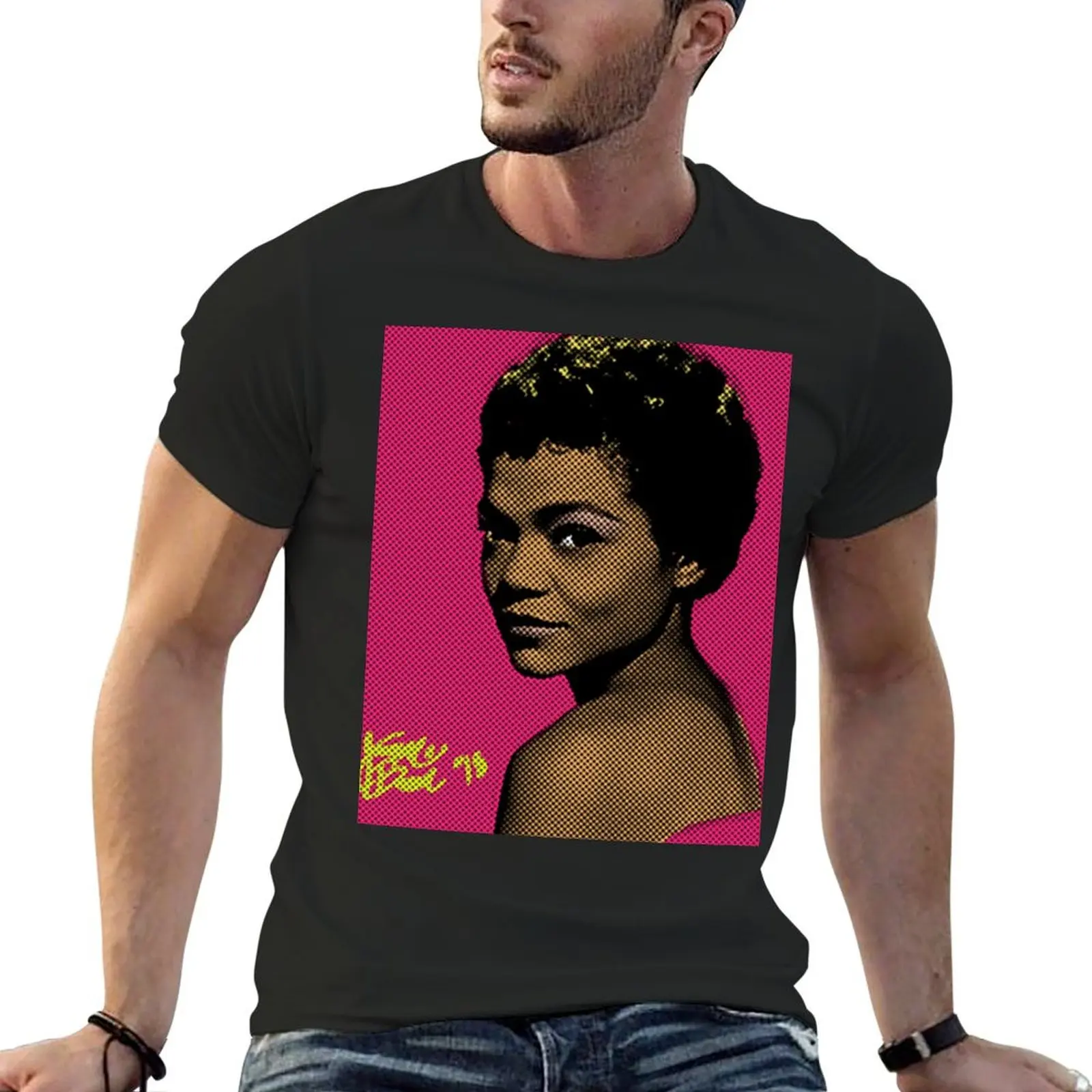 Eartha Kitt Pop Art By JTRAFL T-shirt Short sleeve tee cute tops sublime aesthetic clothes mens clothing