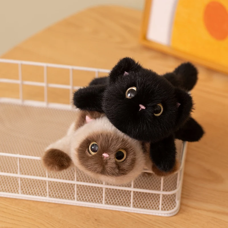 Yellow Duck Siamese Cat Black Cat Capybara Stuffed Toy﻿ Cute Animal Magnetic Refrigerator Sticker Doll Home Decor