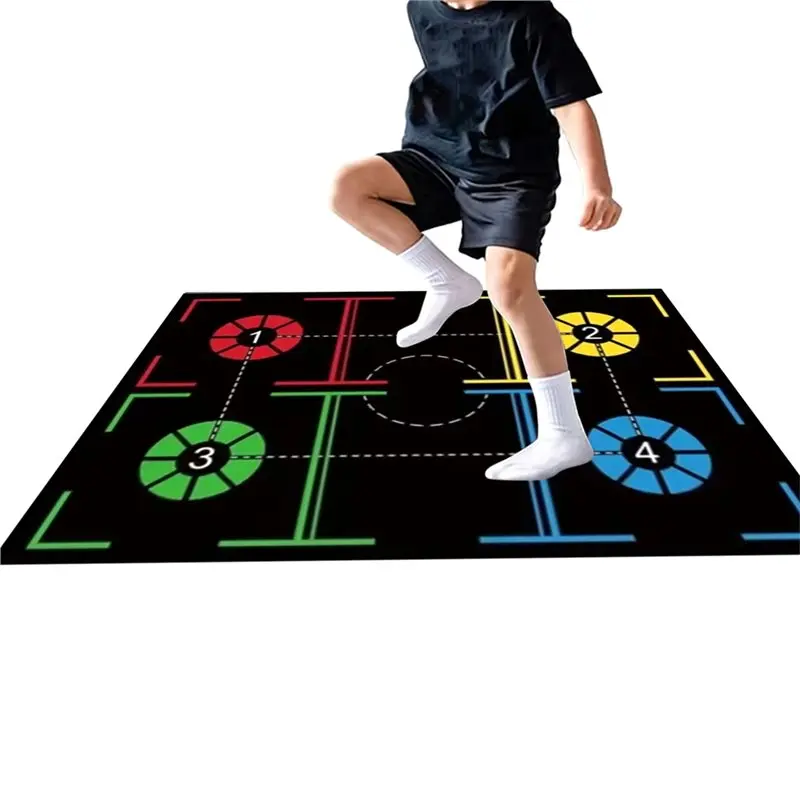 JFB Anti-Slip Basketball Training Agility Grid Colorful Carpet Fitness Mat For Children' S Room Living Room Home Decor