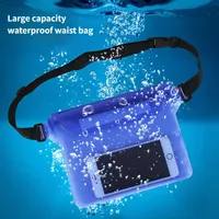 PVC Waterproof Swimming Bag Sealing Drift Diving Waist Pack Underwater Phone Case Cover Dry Shoulder Bag For Beach Boat Sport