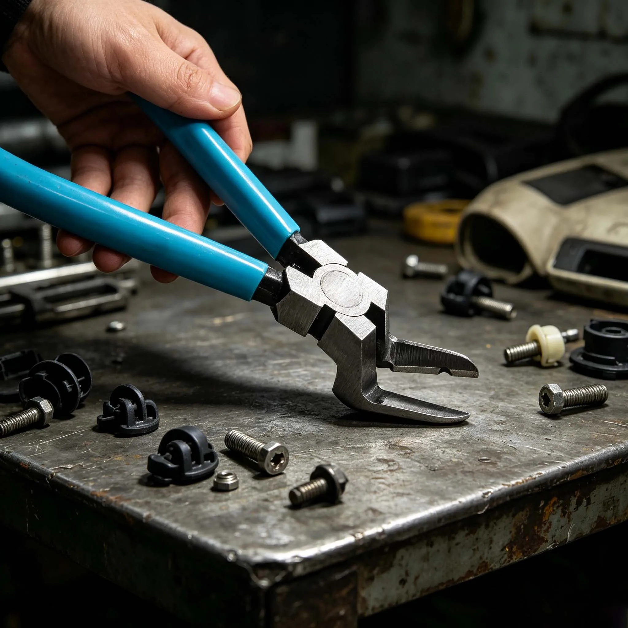 

Multifunctional Diagonal Pliers Car Clip Pliers Car Rivet Tightening Pliers Wire Stripping Plier Staple Screwdriver Removal Tool