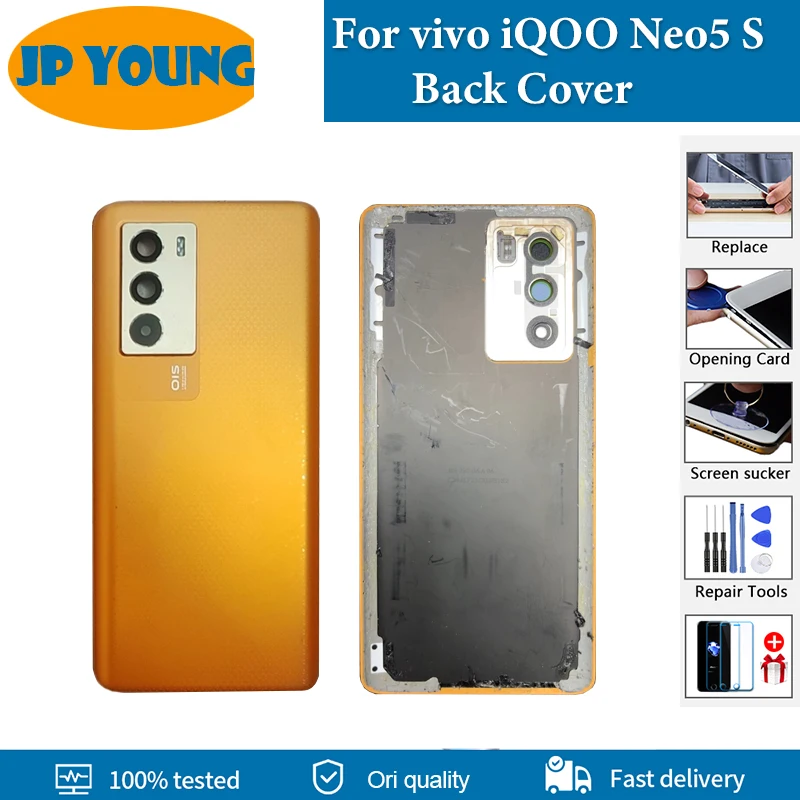 AAA+ Quality Back Cover For vivo iQOO Neo5 S Back Battery Cover Rear CaseHousing Door For vivo iQOO Neo 5S Replacement Parts