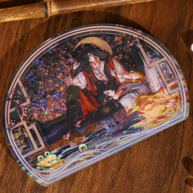 Official Anime Comic Tian Guan Ci Fu  TGCF Hua Cheng Xie Lian Water Cosplay Quicksand Acrylic Stand Desktop Collection Gift