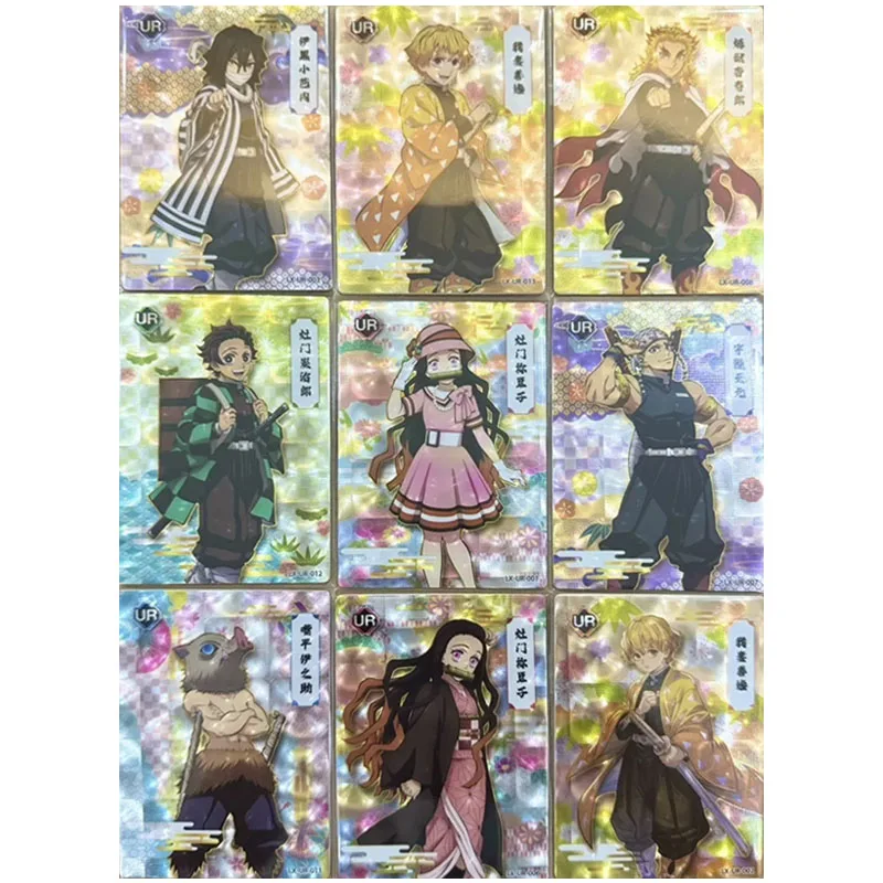 

Аниме Demon Slayer UR Card Kamado Nezuko Rengoku Kyoujuro Iguro Obanai Коллекционные карты Рождественский подарок на день рождения Детские игрушки