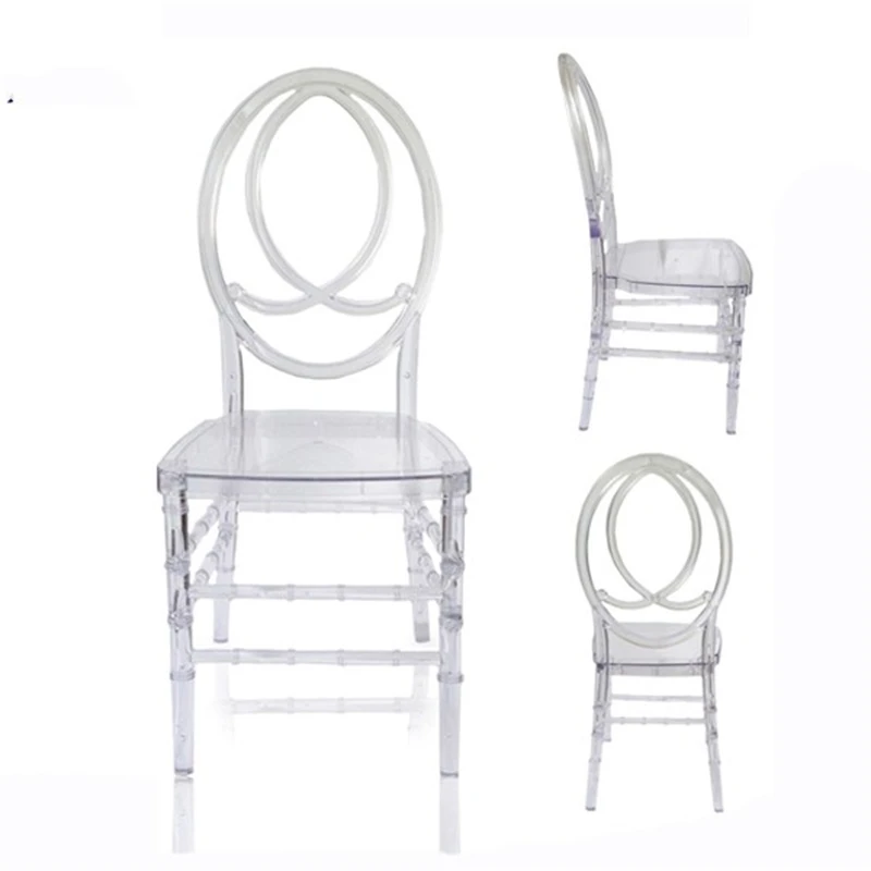 4 Pcs Crystal Chair Wedding Venue Layout Alec Party Decoração Large Banquete Stool