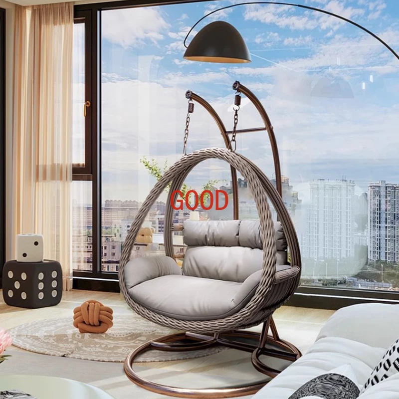 Balcony Basket Swing Chair Rattan Hanging Indoor Hammock Swing Chair Rocking Egg Muebles Jardin Exterior Y Terraza Furniture