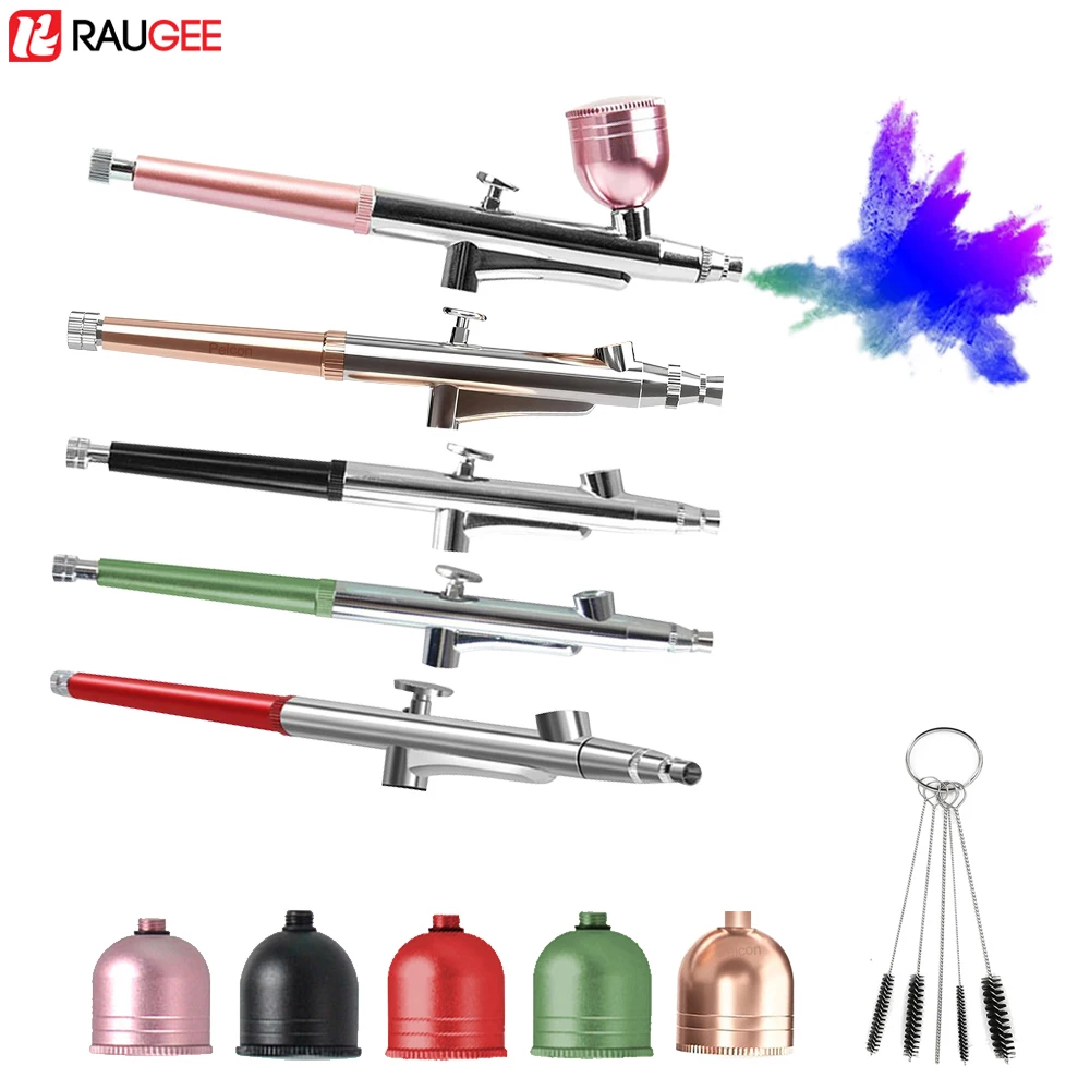 

Airbrush Spray Gun Kit Accessories for Nails Air Brush With Cups Cleaning Kit Replacement Tool for Art Painting Crafts K5 61N