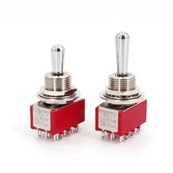 Salecom T845-Z/Z1 12-Pin ON-ON-ON 4PDT 15/32 IN. Bushing Panel Mount Mini Toggle Switch 5A/125VAC