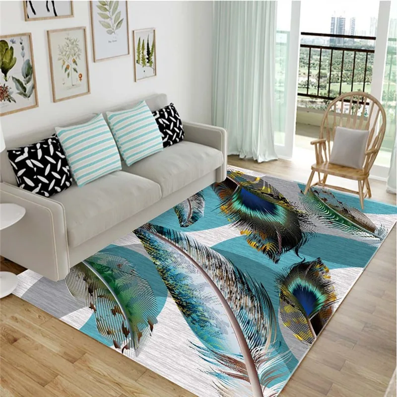 Nordic Carpet Living Room Modern Simple European Coffee Table Carpet Bedroom Full of Cute Home Floor Mats Minimalism and Classic