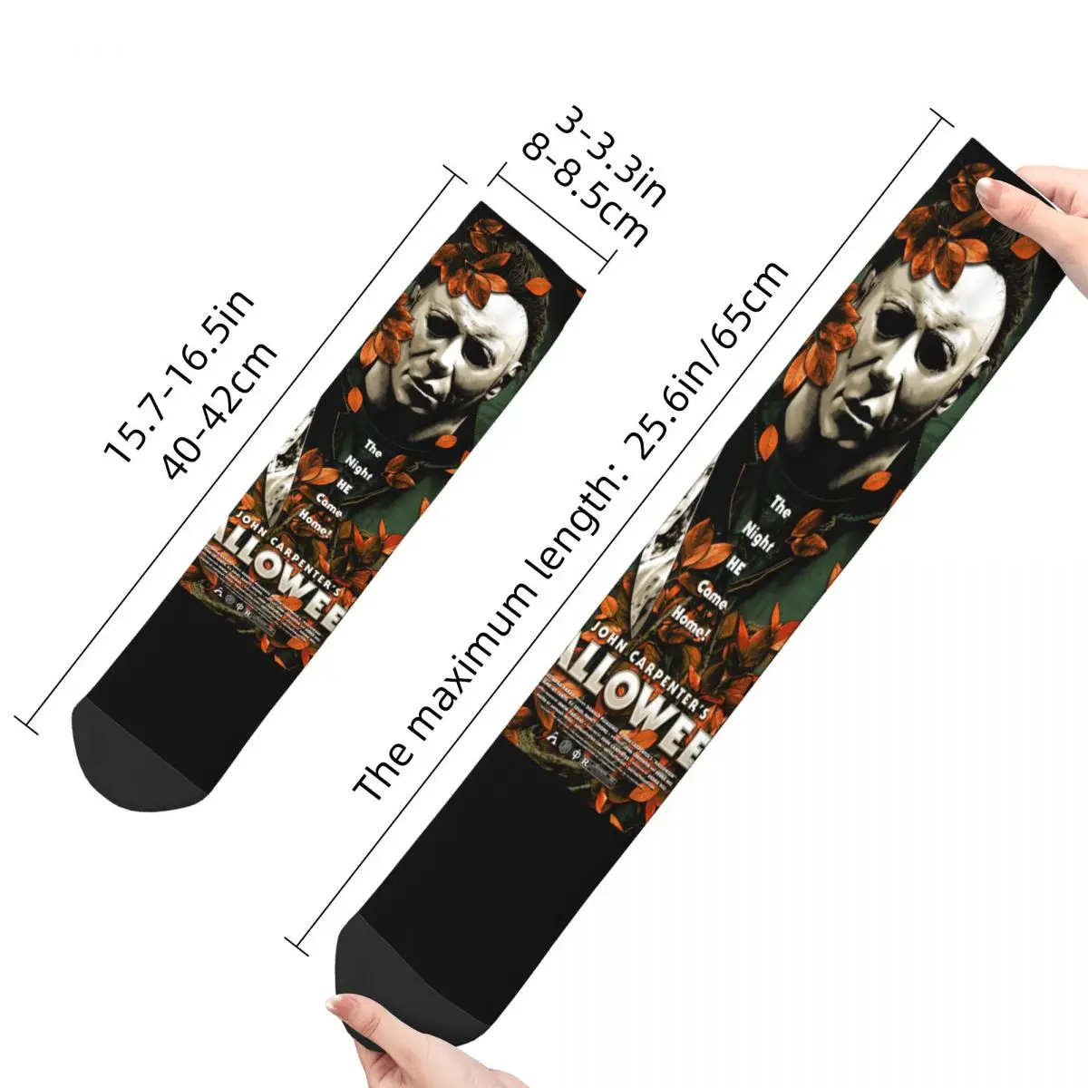 Kerstcadeaus Winter Warm Kleurrijke Vrouwen Mannen Michael Myers Halloween Film Crew Sokken Ademend Skateboard Stuff Zachte