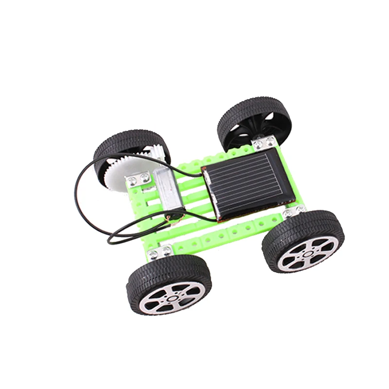 Mini kit de voiture solaire bricolage pour enfants, jouet de phare de nouveauté, jouet fongique électrique, modèle de voiture solaire à vapeur