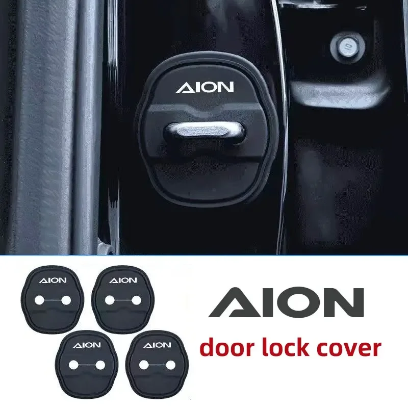 For GAC AION V Y PLUS UT Silicone Door Lock Buckle Protector Cover Anti-Scratch Protective Pad Exterior Styling Mod Accessories
