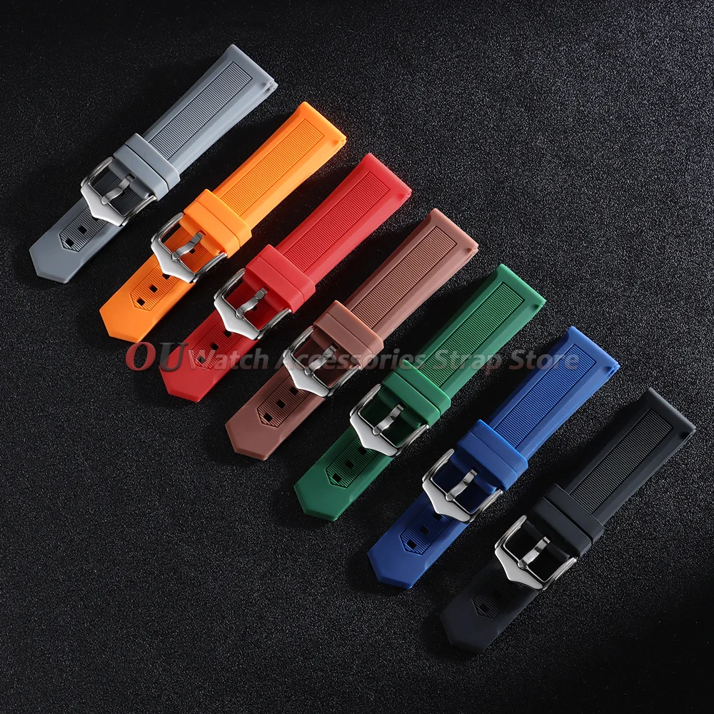 18mm 20mm 22mm 24mm 26mm Silicone Watch Band for Omega for Seiko Watch Strap Universal Men Women Waterproofing Rubber Wristband - view 2