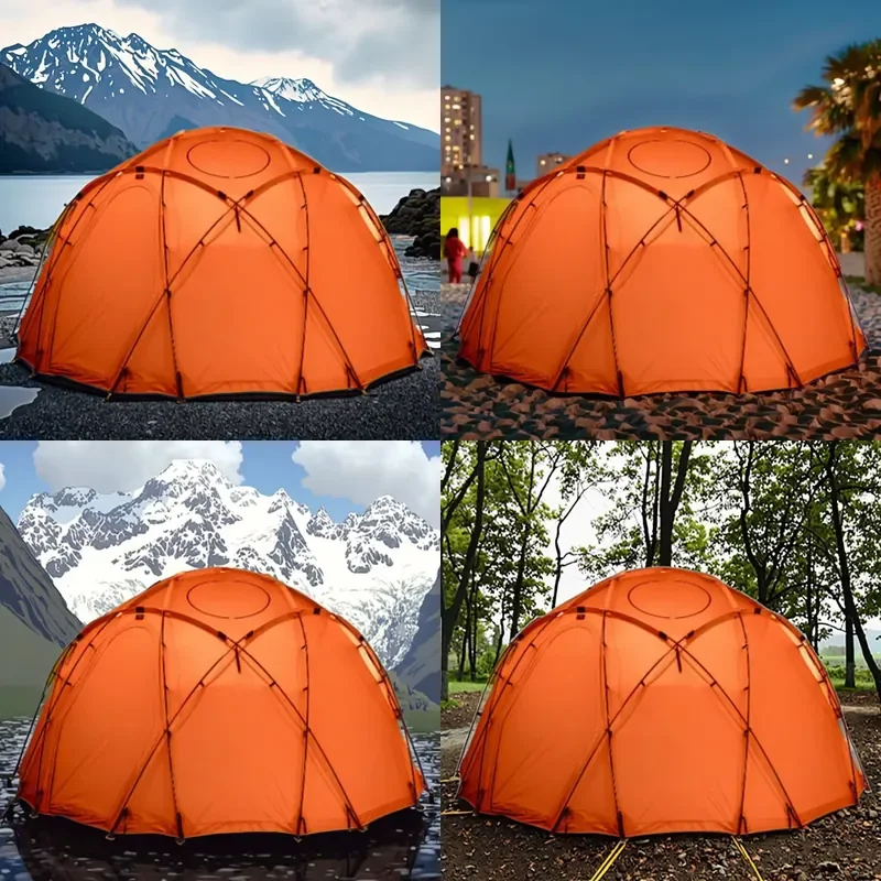 2026Hot Extra Large Camping Air Dome Mildew-Proof Aluminum Pole Windproof Dome Tents Outdoor Glamping Dome