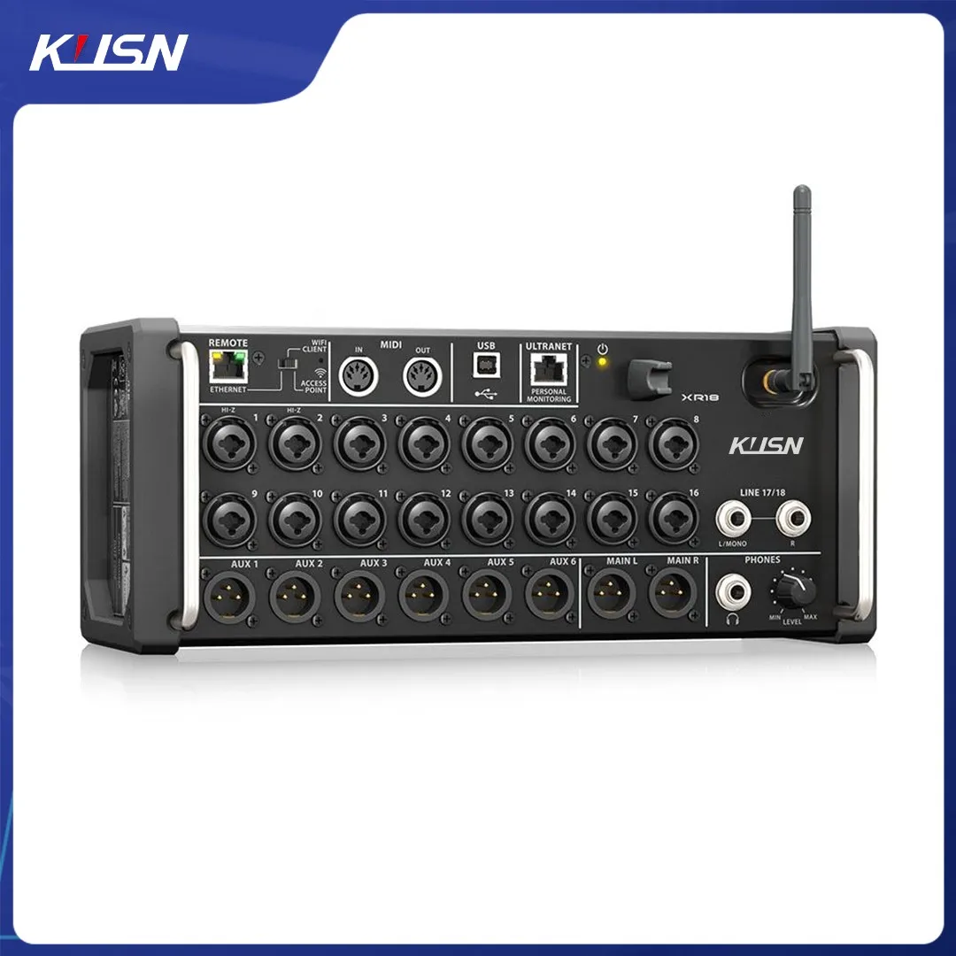 

Ari 1:1 MR18 XR18 Профессиональный цифровой микшер для монтажа в стойку 18-канальный Wi-Fi DSP аудиомикшер DJ Console Оригинальное программное обеспечение с логотипом бренда