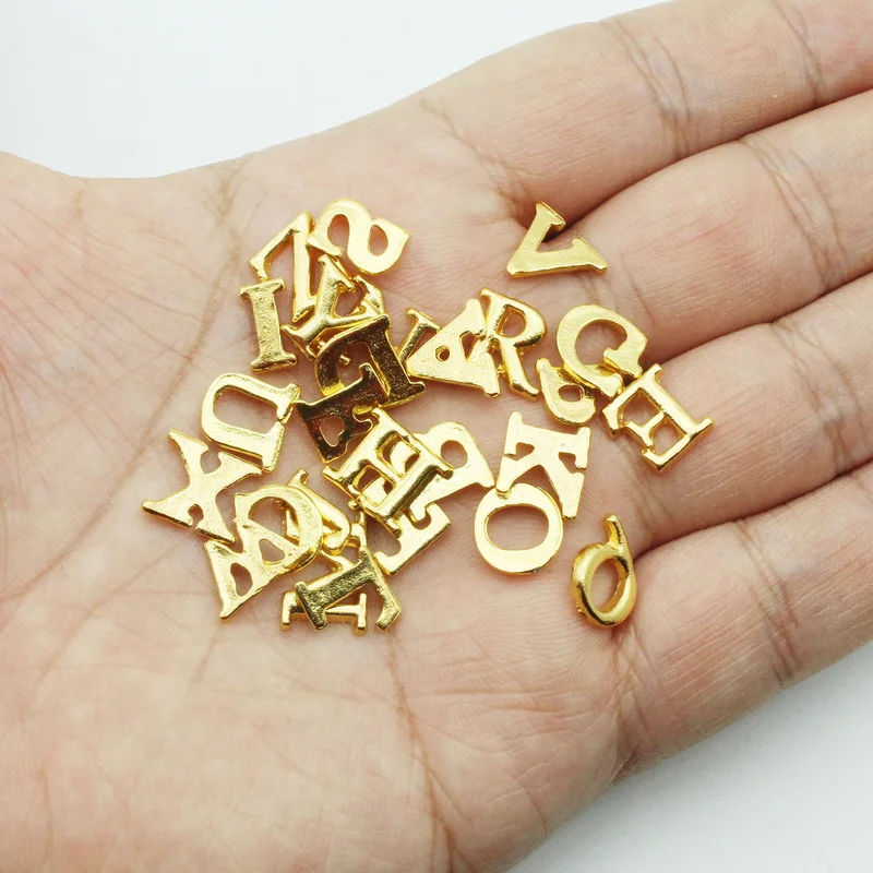 130pcs/lot Mix Alphabet A-Z  26 Letters Floating Charms For Glass Memory Lockets DIY Jewelry