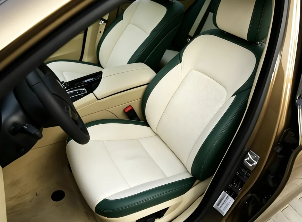Für BMW F11 2010~2017 Maßgefertigte Autositzbezüge Luxuriöses Nappaleder 100% Passgenau Innenraumzubehör 360 ° Vollständige Abdeckung – Detail 4