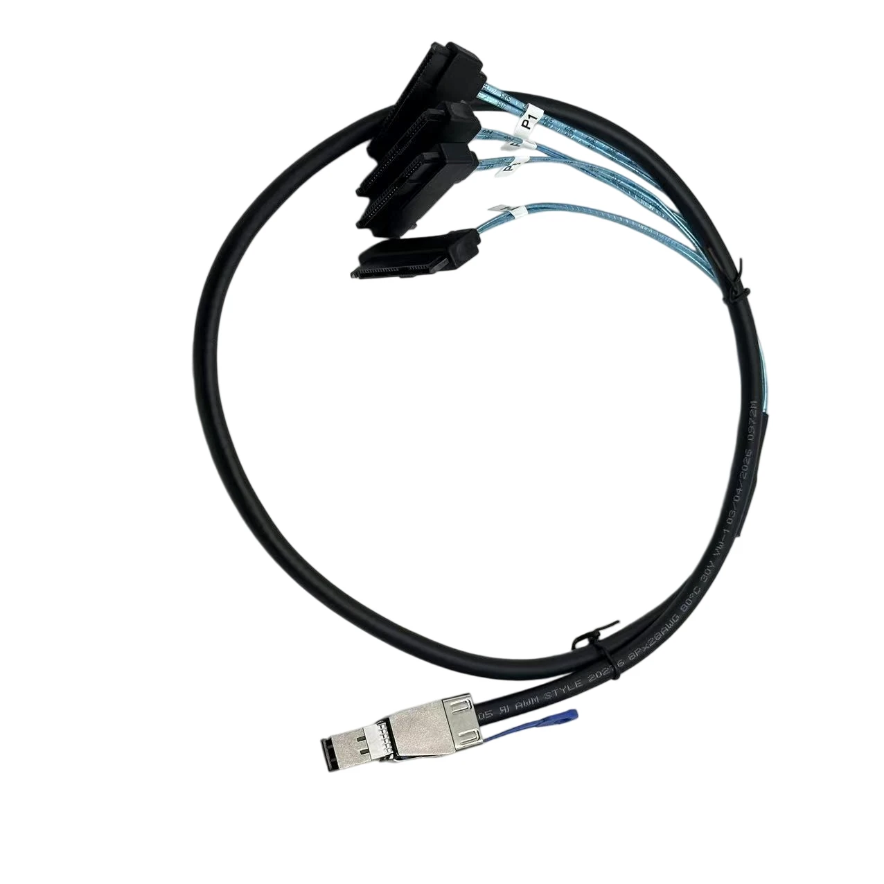 Mini SAS HD SFF-8644 to SFF-8482 29P with sata power supply Server Cable