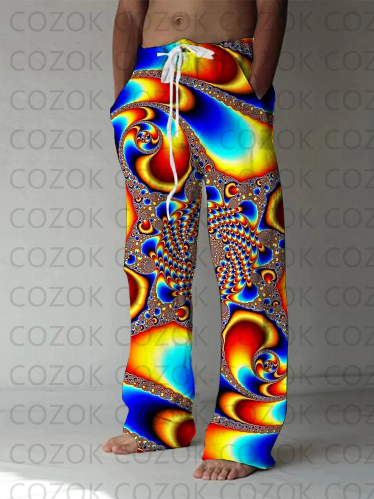 3D Pattern Digital Printing Pants for Men and Women, Fashion Casual Pants for Men and Women