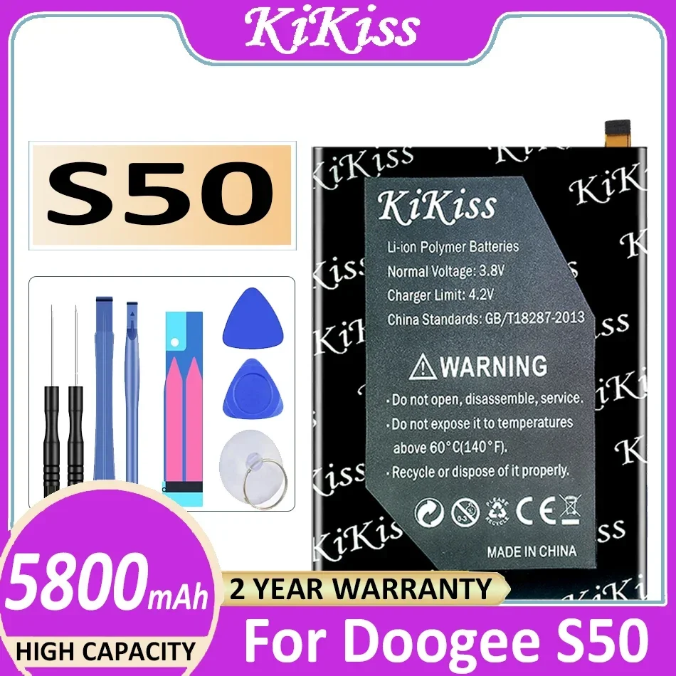 

KiKiss Battery S 50 5800mAh for Doogee S50 battery Batteries