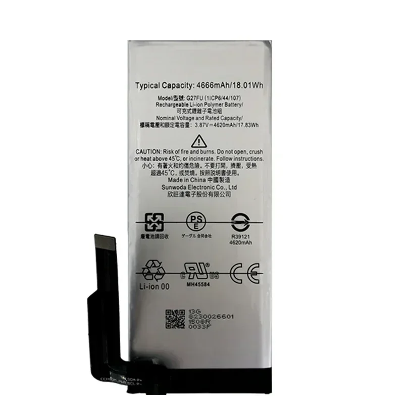 Phone Replacement Battery For HTC Google Pixel 5A, G27FU, 4620mAh, High Quality, 100% Original, New