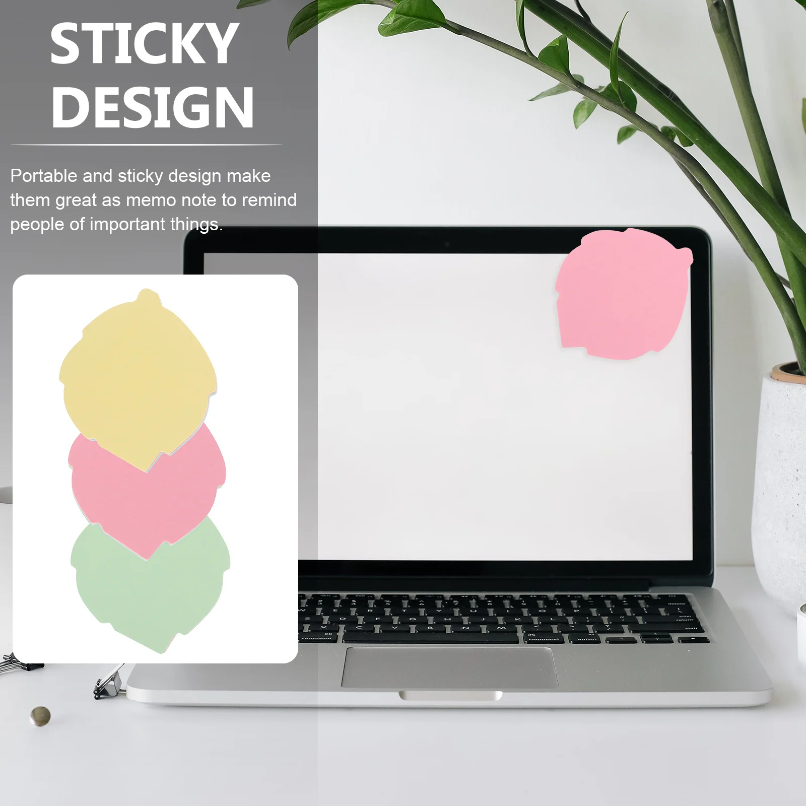 10 Bags Portable Self-Adhesive Memo Stickers Adorable Note Pads for Office Home Daily Use Tearable Paper Color