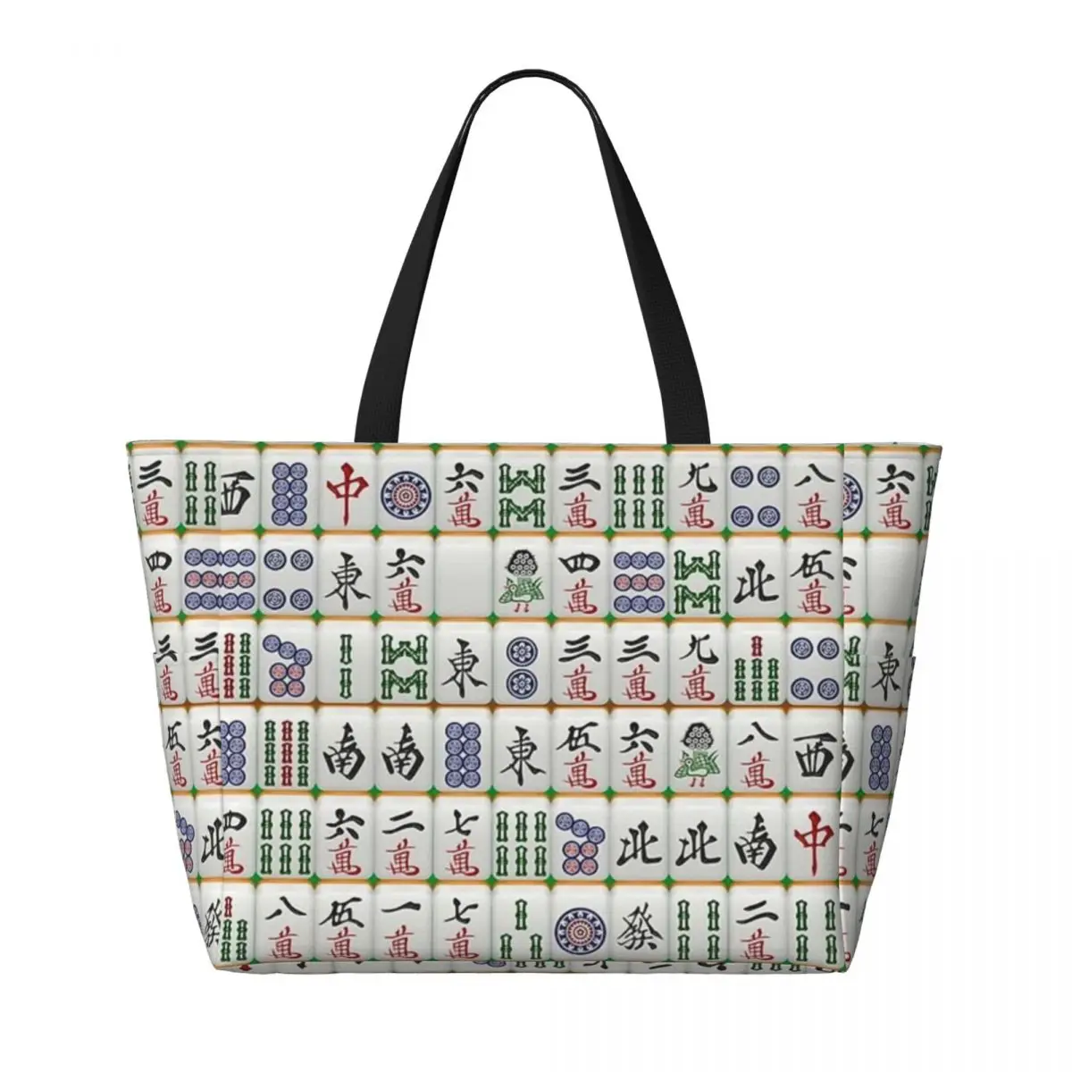 Borsa da viaggio Mahjong Beach, borsa Tote personalizzabile Shopping Out regalo di compleanno modello Multi-stile